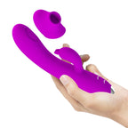 PRETTY LOVE - REGINA GENOPLADELIG VIBRATOR-SUGEGEL LILLA