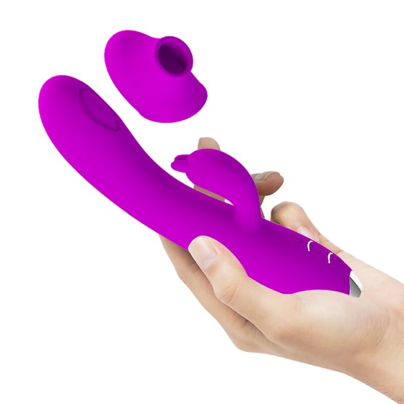 PRETTY LOVE - REGINA GENOPLADELIG VIBRATOR-SUGEGEL LILLA