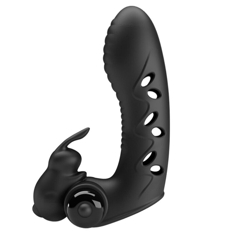 PRETTY LOVE - VANCE BLACK RABBIT VIBRATOR FINGERCOVER