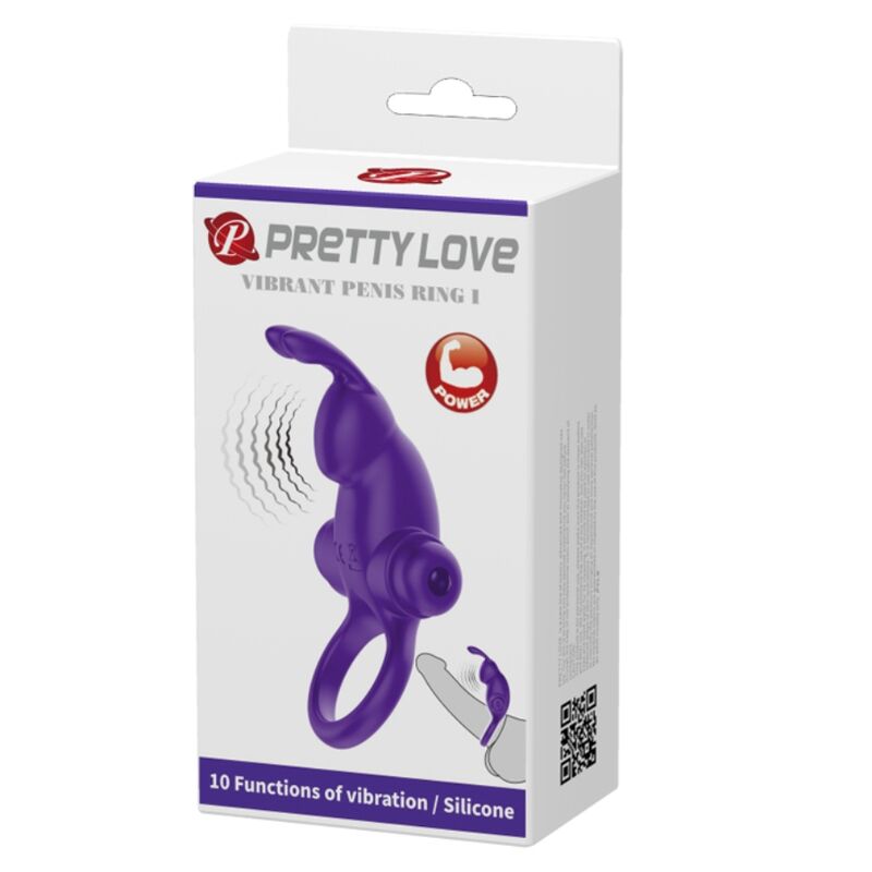 PRETTY LOVE - VIBRATORRING I KANIN TIL LILLA PENIS