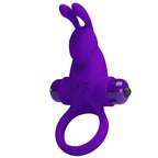 PRETTY LOVE - VIBRATORRING I KANIN TIL LILLA PENIS