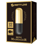 PRETTY LOVE - GYLDEN GENOPLADELIG KUGLEVIBRATOR