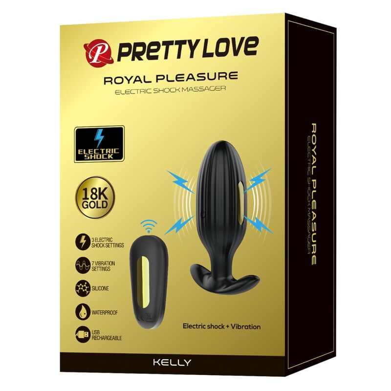 PRETTY LOVE - KELLY PLUG ANAL GENOPLADELIG VIBRATOR SORT