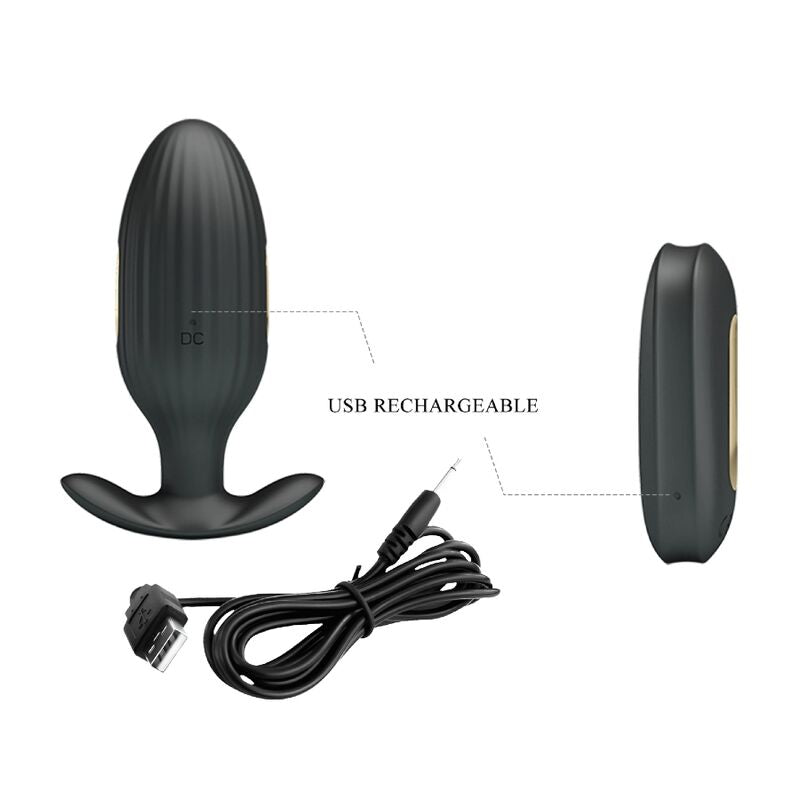 PRETTY LOVE - KELLY PLUG ANAL GENOPLADELIG VIBRATOR SORT