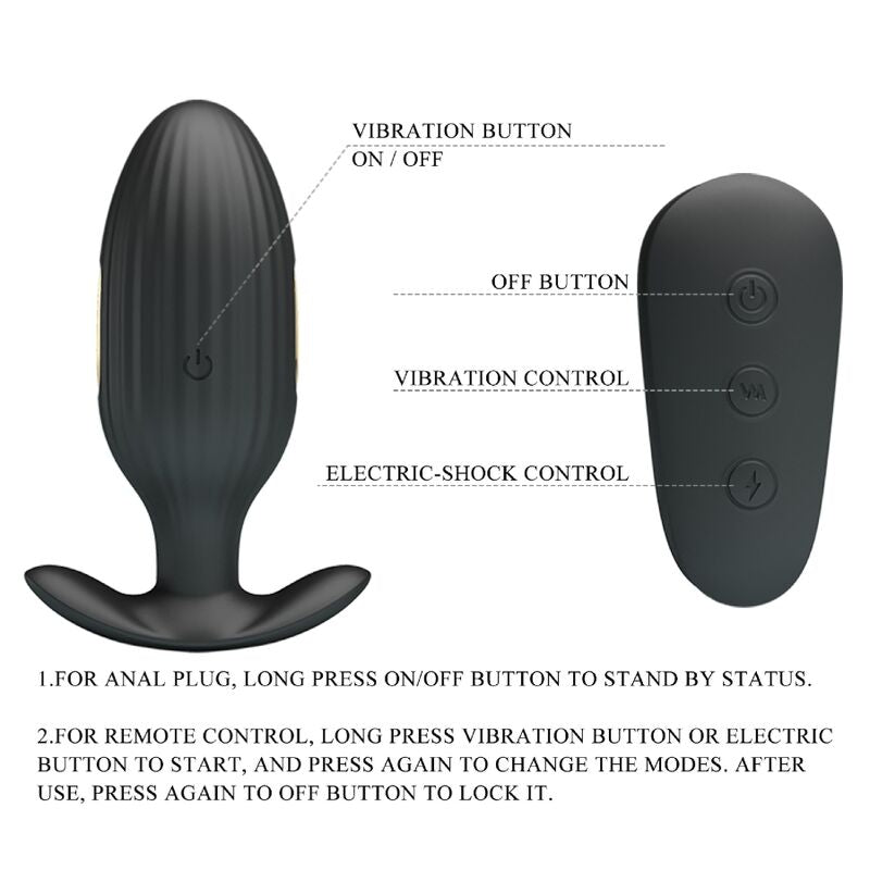 PRETTY LOVE - KELLY PLUG ANAL GENOPLADELIG VIBRATOR SORT
