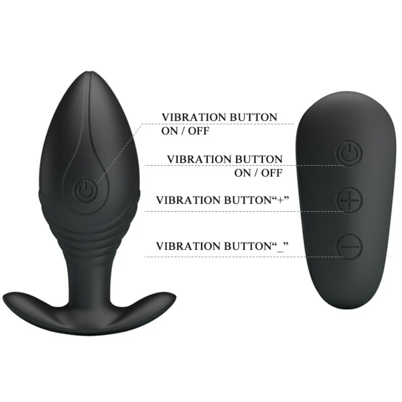 PRETTY LOVE - REGINA ANALPLUG GENOPLADELIG VIBRATOR SORT