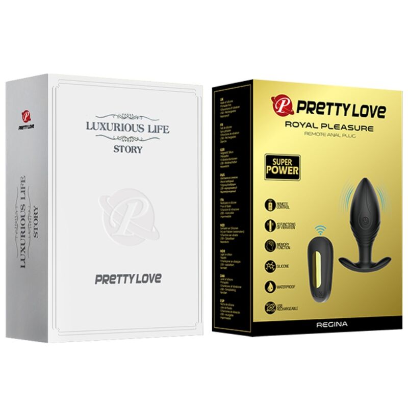 PRETTY LOVE - REGINA ANALPLUG GENOPLADELIG VIBRATOR SORT