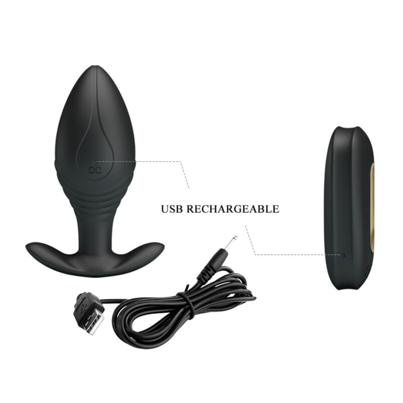 PRETTY LOVE - REGINA ANALPLUG GENOPLADELIG VIBRATOR SORT