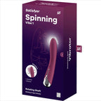 SATISFYER - SPINNING VIBE 1 G-PUNKT ROTATOR VIBRATOR RØD