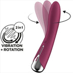 SATISFYER - SPINNING VIBE 1 G-PUNKT ROTATOR VIBRATOR RØD