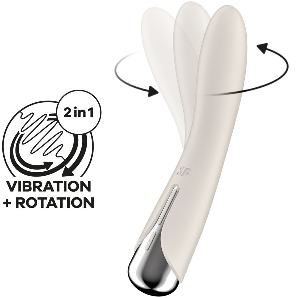 SATISFYER - SPINNING VIBE 1 G-PUNKT BEIGE ROTATORVIBRATOR
