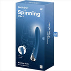 SATISFYER - SPINNING VIBE 1 G-PUNKT VIBRATOR MED BLÅ ROTATOR