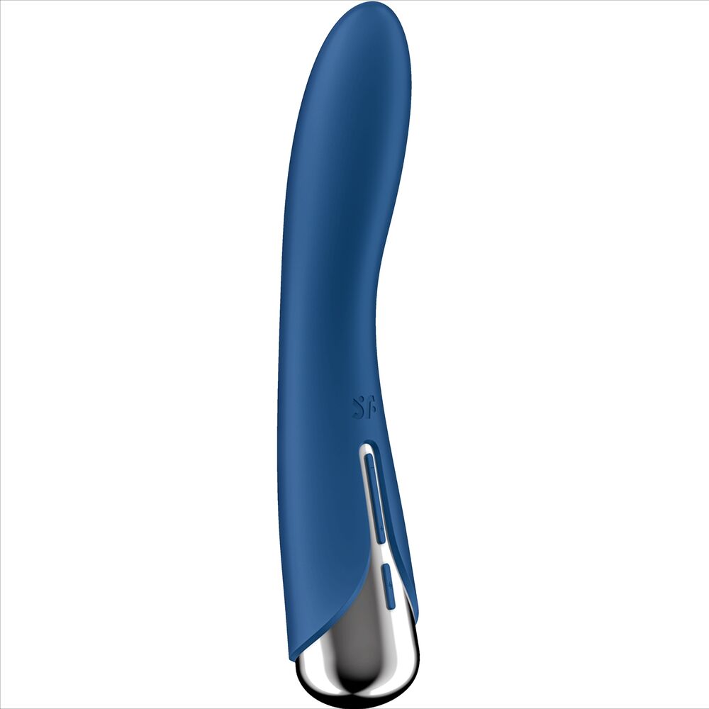 SATISFYER - SPINNING VIBE 1 G-PUNKT VIBRATOR MED BLÅ ROTATOR