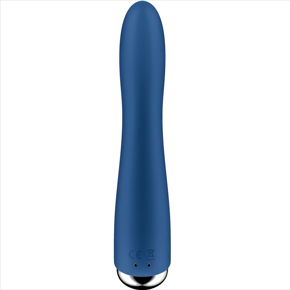 SATISFYER - SPINNING VIBE 1 G-PUNKT VIBRATOR MED BLÅ ROTATOR