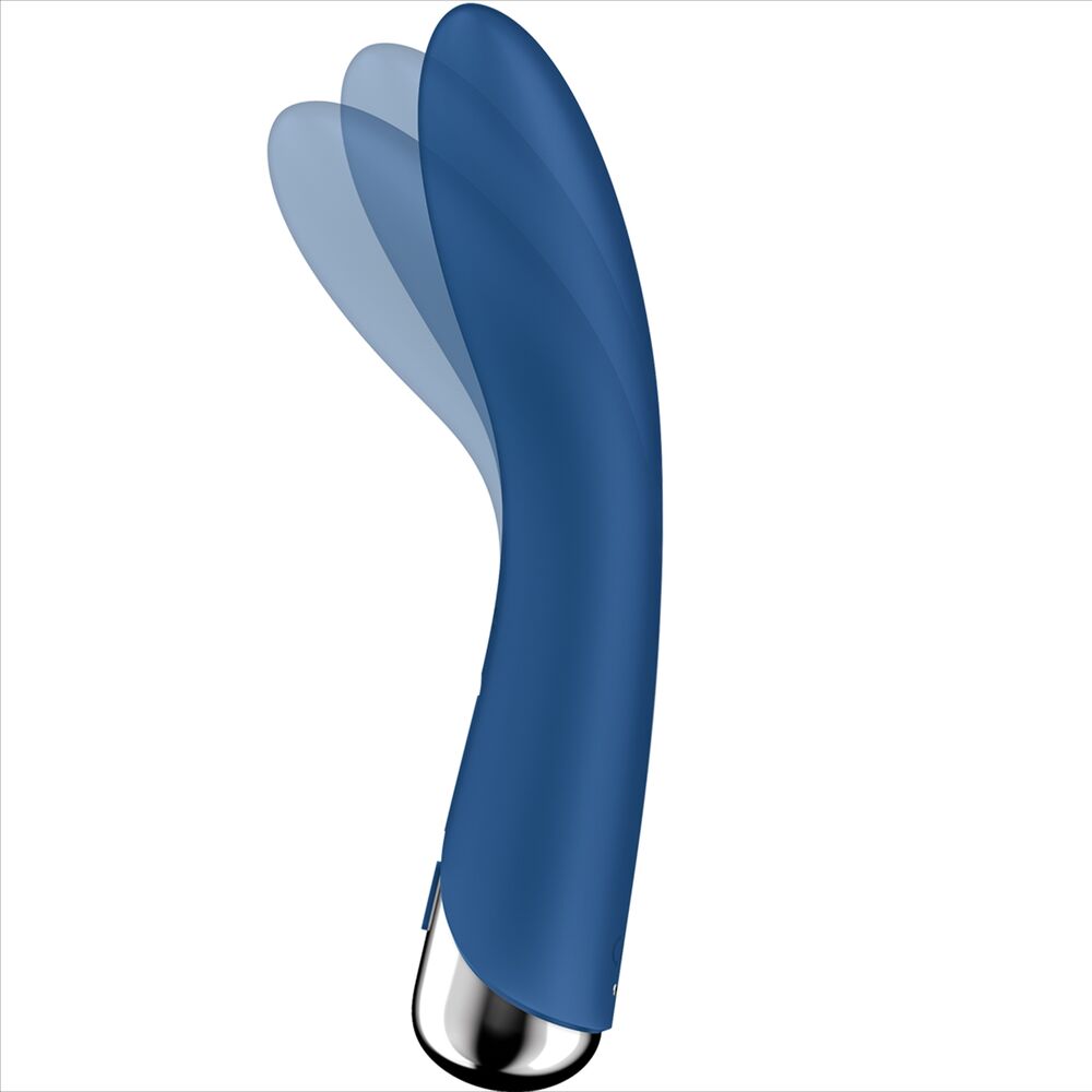 SATISFYER - SPINNING VIBE 1 G-PUNKT VIBRATOR MED BLÅ ROTATOR
