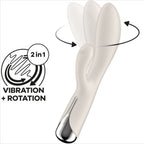 SATISFYER - SPINNING RABBIT 1 KLITORIS- OG G-PUNKTSTIMULATION BEIGE