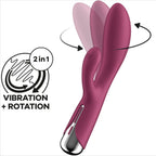 SATISFYER - SPINNING RABBIT 1 KLITORIS OG RØD G-PUNKT STIMULERING