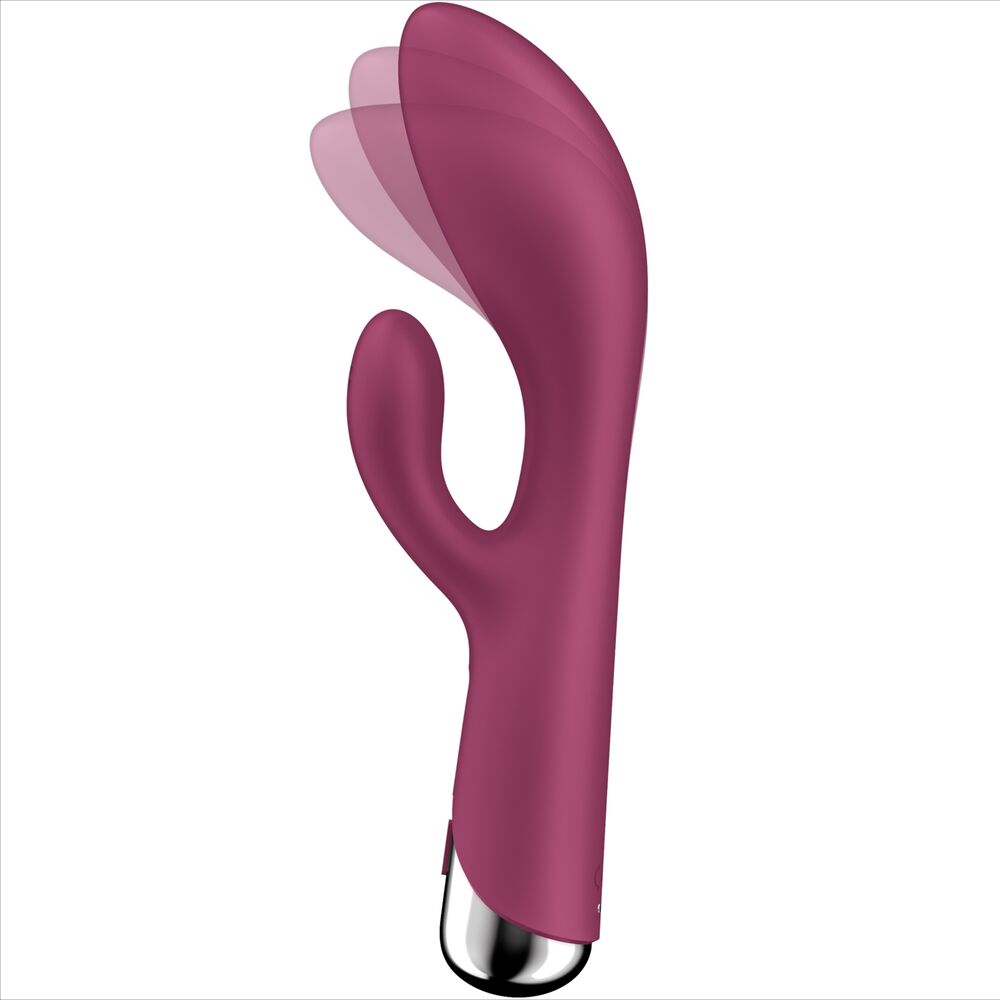 SATISFYER - SPINNING RABBIT 1 KLITORIS OG RØD G-PUNKT STIMULERING