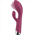 SATISFYER - SPINNING RABBIT 1 KLITORIS OG RØD G-PUNKT STIMULERING