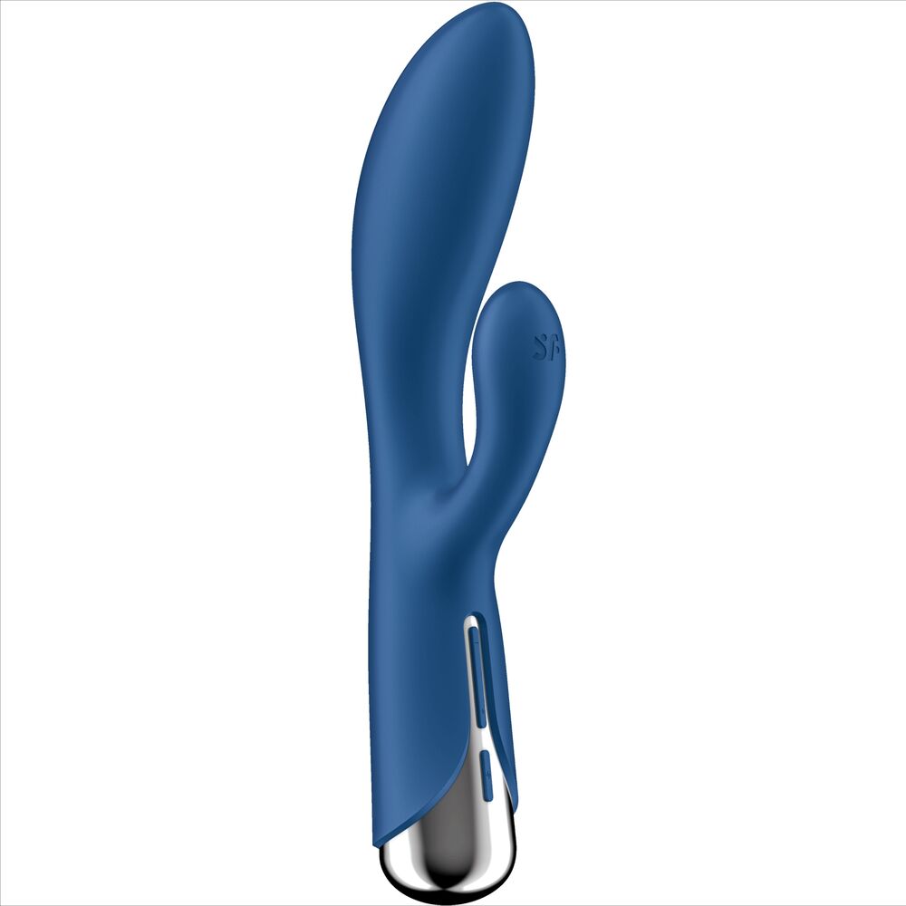 SATISFYER - SPINNING RABBIT 1 KLITORIS- OG G-PUNKTSTIMULATION BLÅ