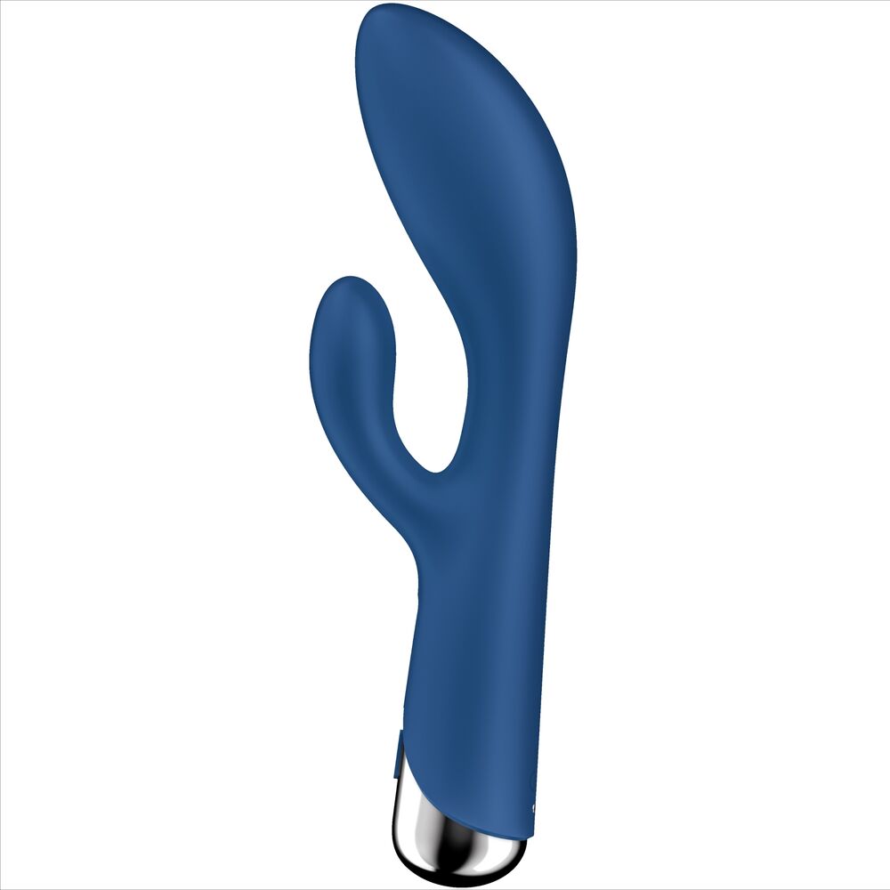 SATISFYER - SPINNING RABBIT 1 KLITORIS- OG G-PUNKTSTIMULATION BLÅ