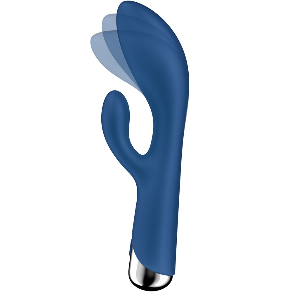 SATISFYER - SPINNING RABBIT 1 KLITORIS- OG G-PUNKTSTIMULATION BLÅ