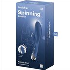 SATISFYER - SPINNING RABBIT 1 KLITORIS- OG G-PUNKTSTIMULATION BLÅ