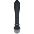SATISFYER - TRIPLE LOVER KANINVIBRATOR MASSAGEAPPARAT GRÅ