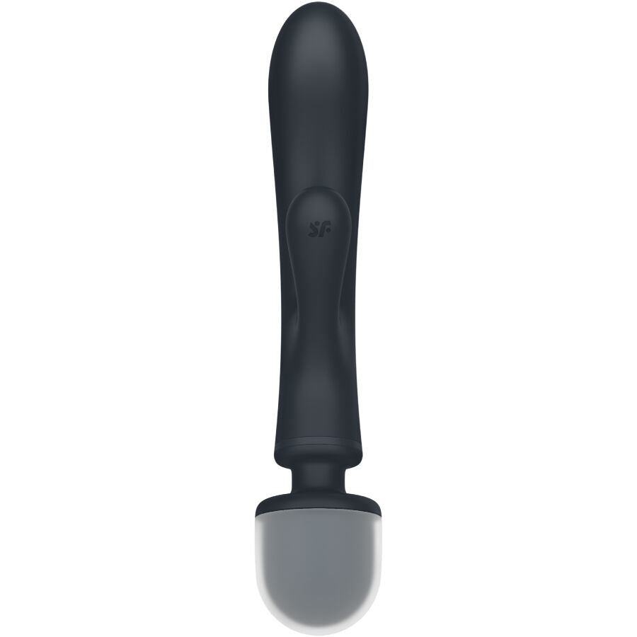 SATISFYER - TRIPLE LOVER KANINVIBRATOR MASSAGEAPPARAT GRÅ