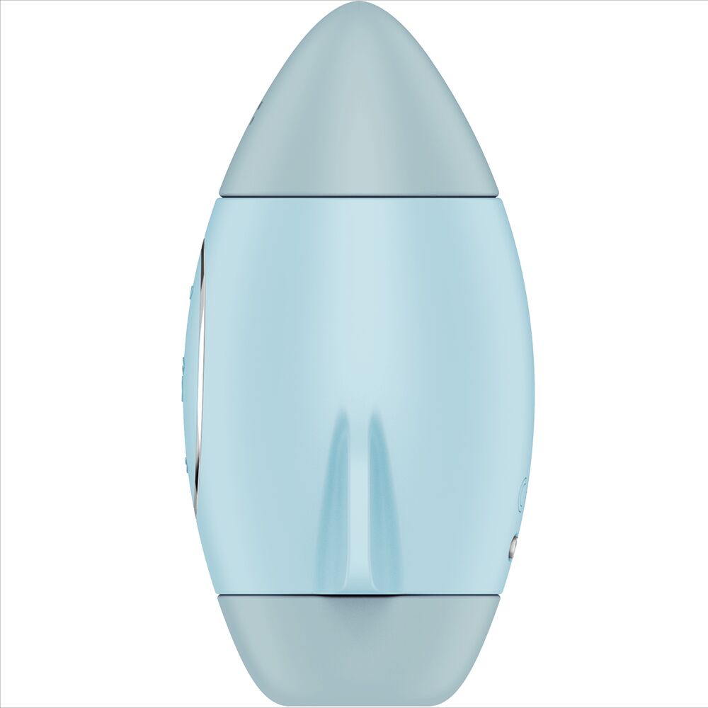 SATISFYER - MISSION CONTROL BLÅ LILLE DOBBELT IMPULSVIBRATOR