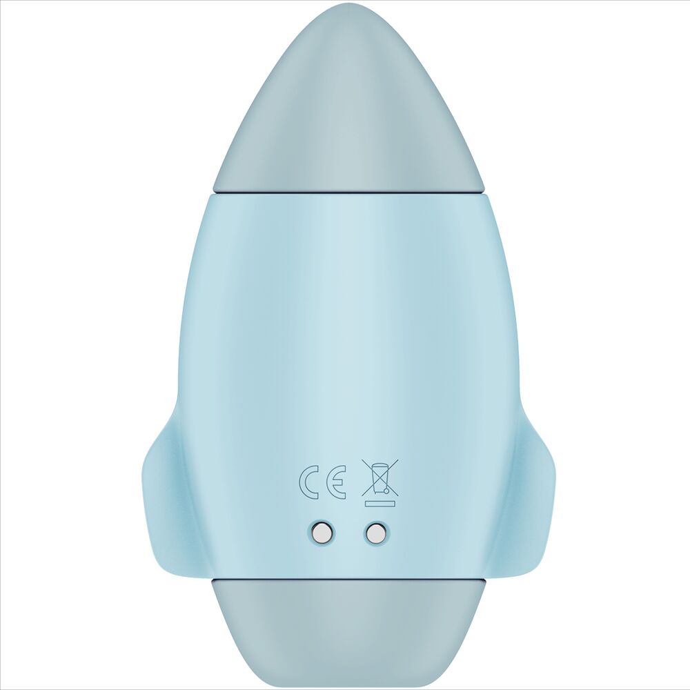 SATISFYER - MISSION CONTROL BLÅ LILLE DOBBELT IMPULSVIBRATOR