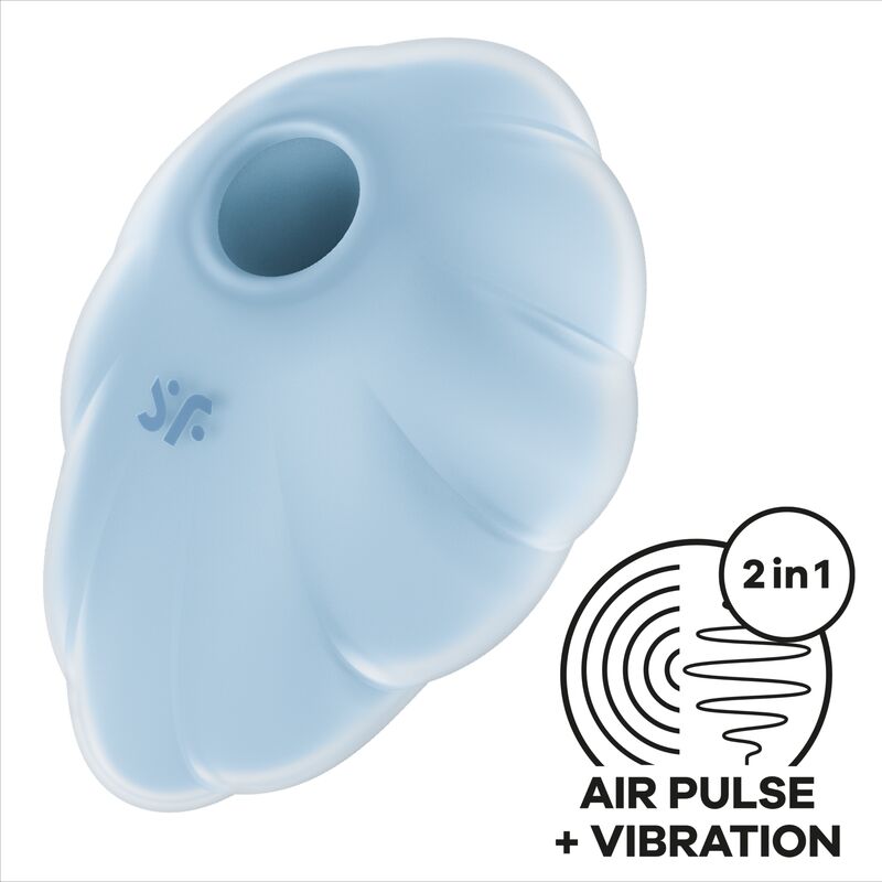 SATISFYER - CLOUD DANCER BLÅ LUFTPULSVIBRATOR