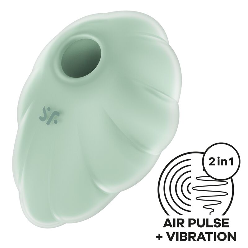 SATISFYER - CLOUD DANCER GRØN LUFTPULSVIBRATOR