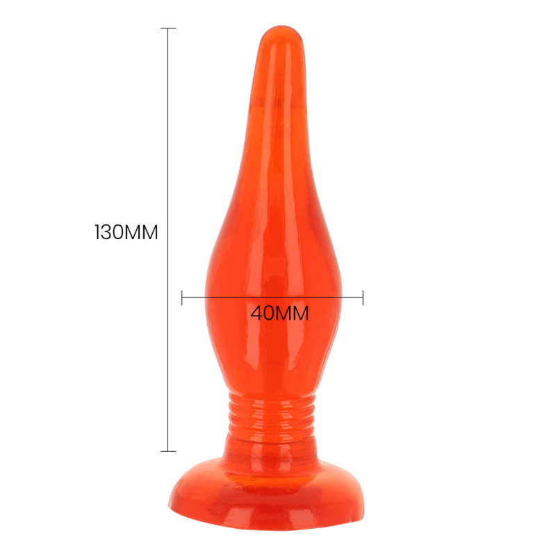 BAILE - RØD BLØD ANALPLUG 14,2 CM