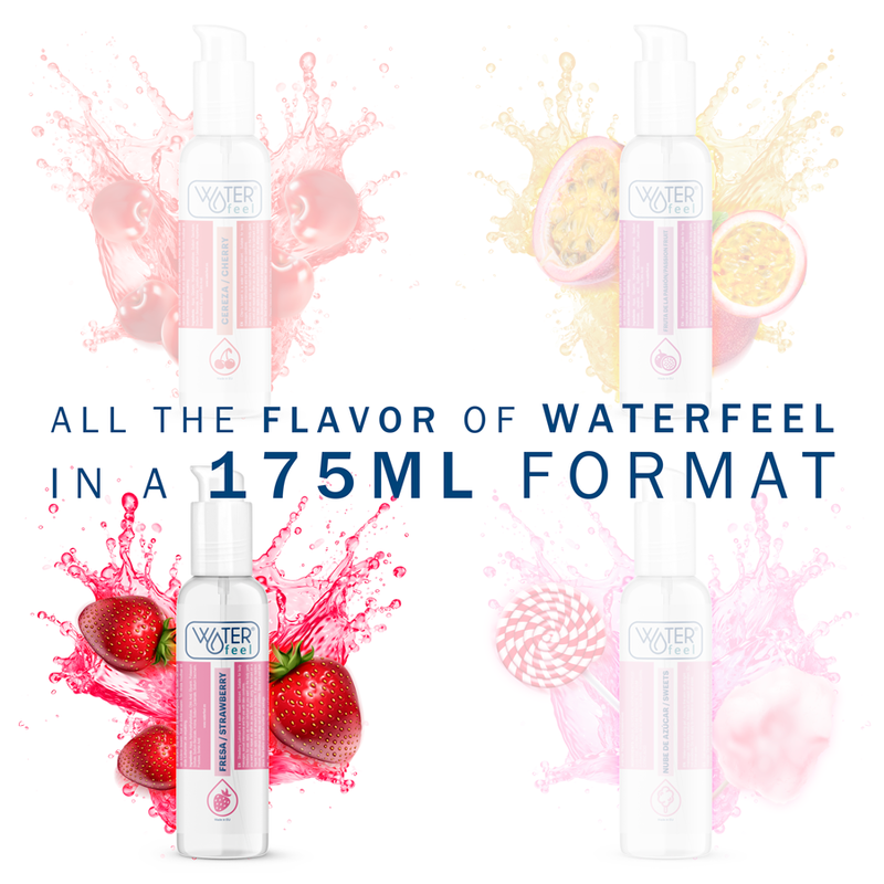 WATERFEEL - JORDBÆR VANDBASERET GLIDEMIDDEL 175 ML