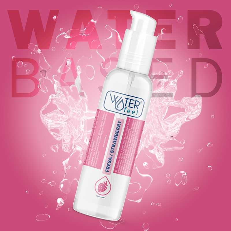 WATERFEEL - JORDBÆR VANDBASERET GLIDEMIDDEL 175 ML