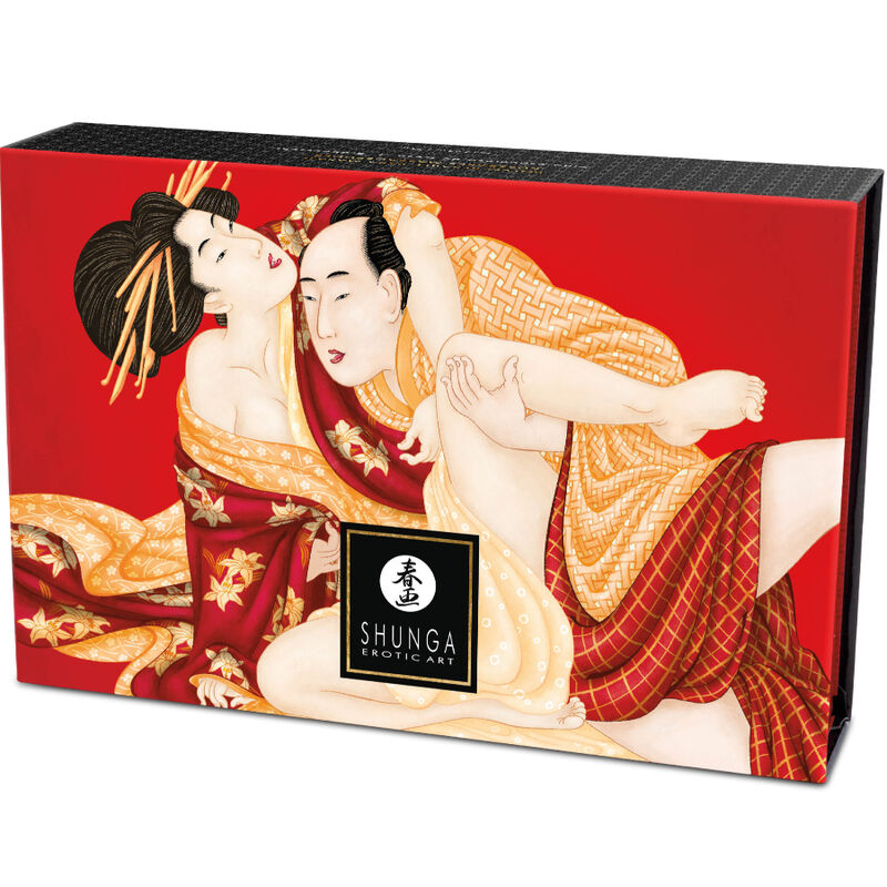 SHUNGA - JORDBÆR SPISELIG MASSAGEPULVERKIT