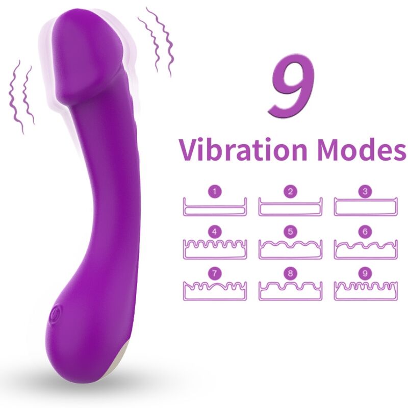 ARMONY - DILDOVIBRATOR G-SPOT SILIKONE LILLA