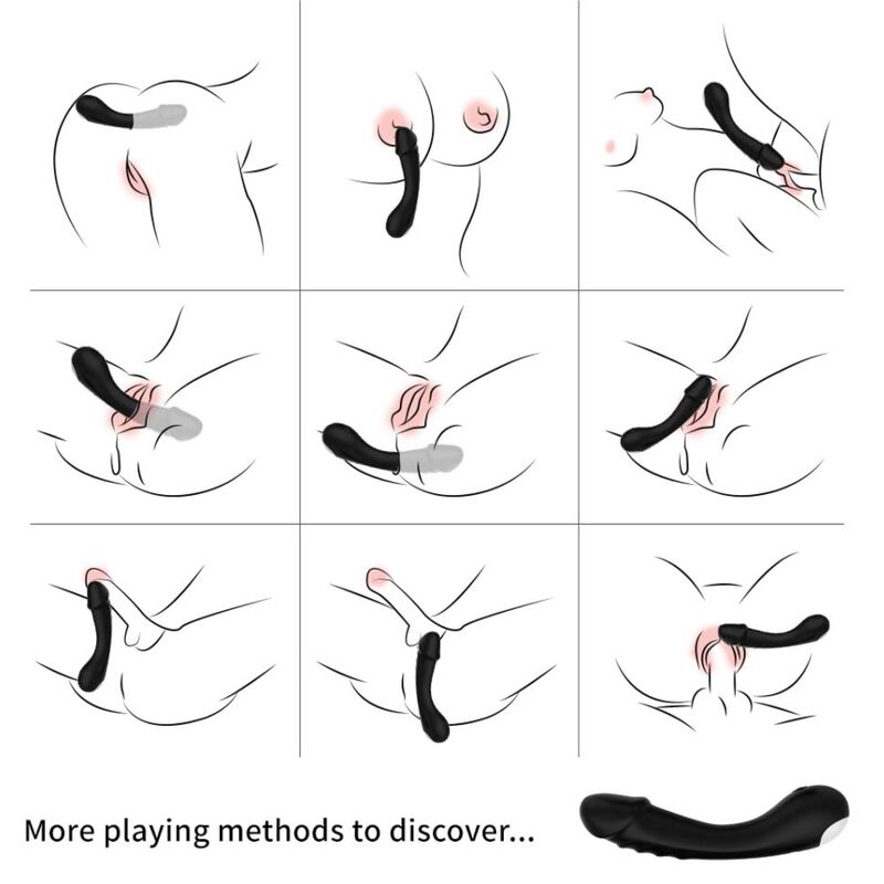 ARMONY - DILDOVIBRATOR G-SPOT SILIKONE SORT