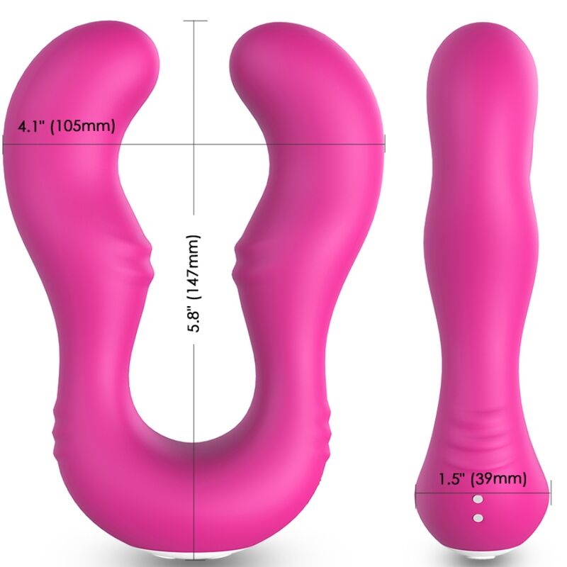 ARMONY - SERAPH VIBRATOR DOBBELT FJERNBETJENING FUCHSIA