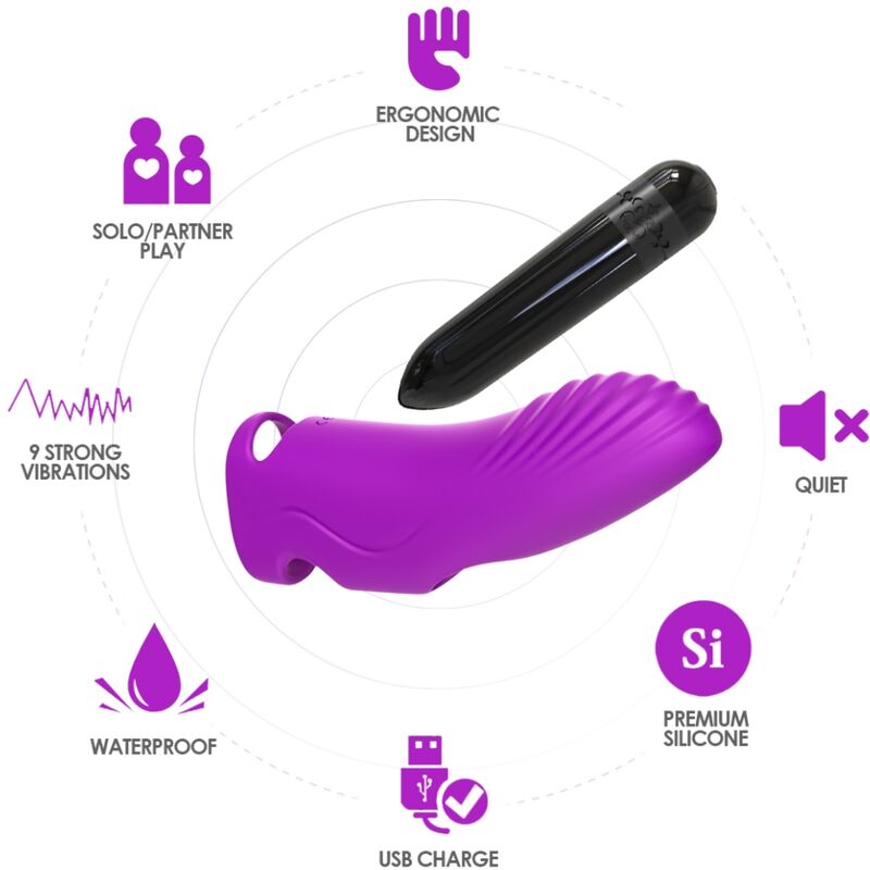 ARMONY - AURORA VIBRATOR FINGER LILLA