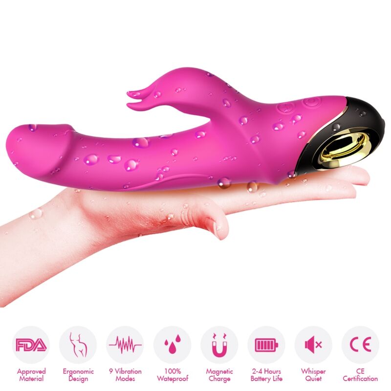 ARMONY - METEROR DILDO VIBRATOR KANIN ROTATOR FUCHSIA