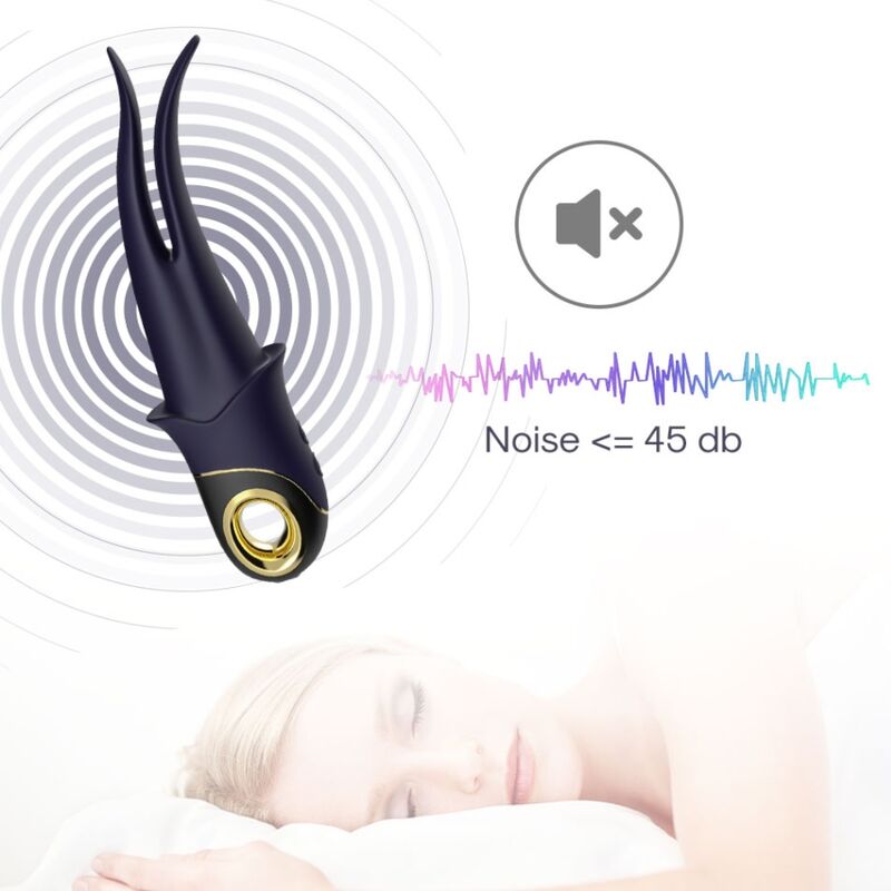 ARMONY - SHADOW VIBRATOR DOBBELTHOVEDT TEASE BLÅ