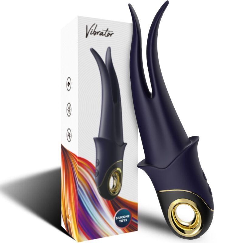 ARMONY - SHADOW VIBRATOR DOBBELTHOVEDT TEASE BLÅ