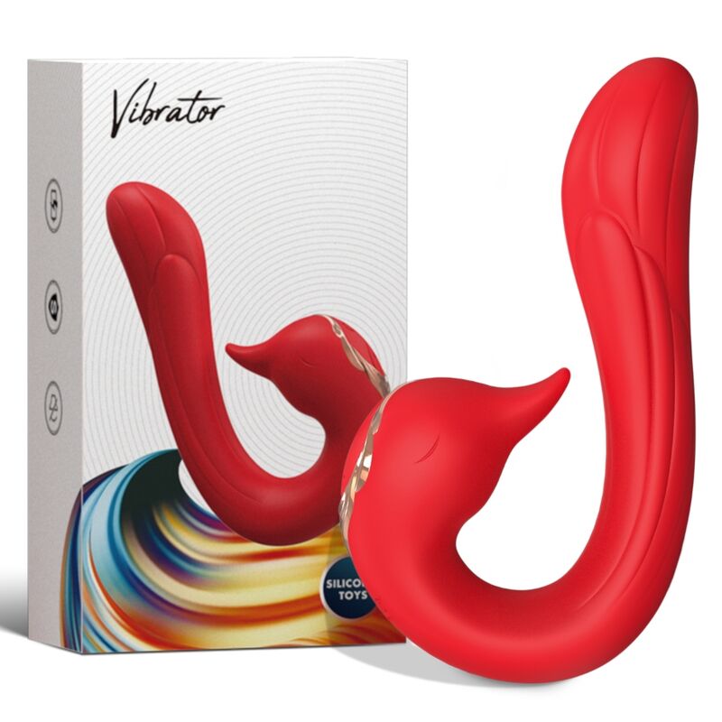 ARMONY - DELFIN VIBRATOR MULTIPOSITION & VARMEEFFEKT RØD