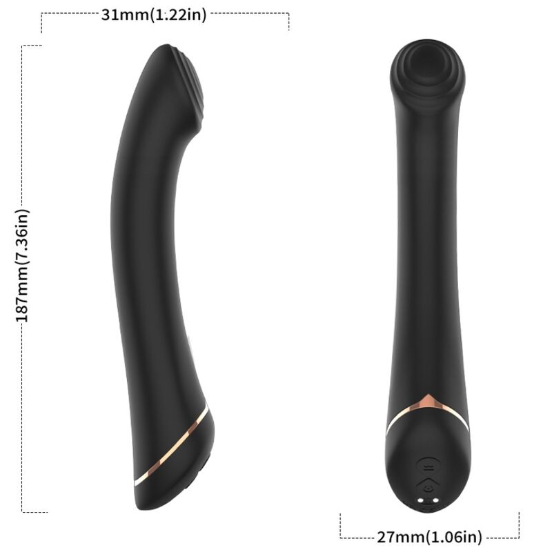 ARMONY - VIBRATOR FALTHOVED SILIKONE SORT