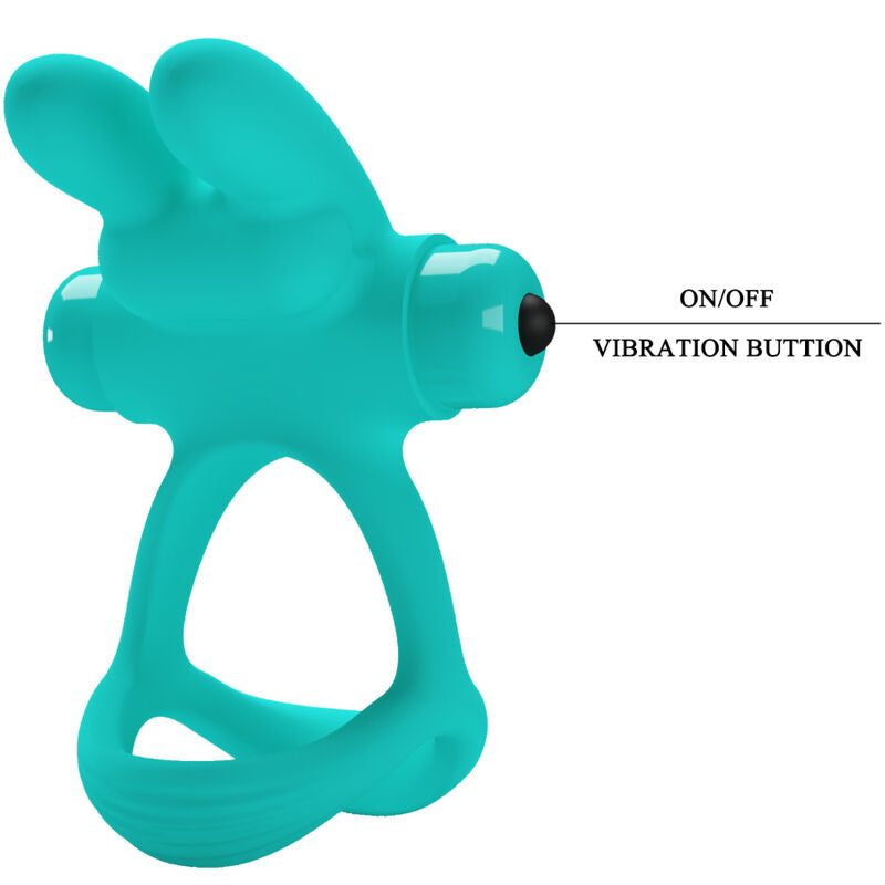 PRETTY LOVE - DANTE GRØN KANIN VIBRATORRING