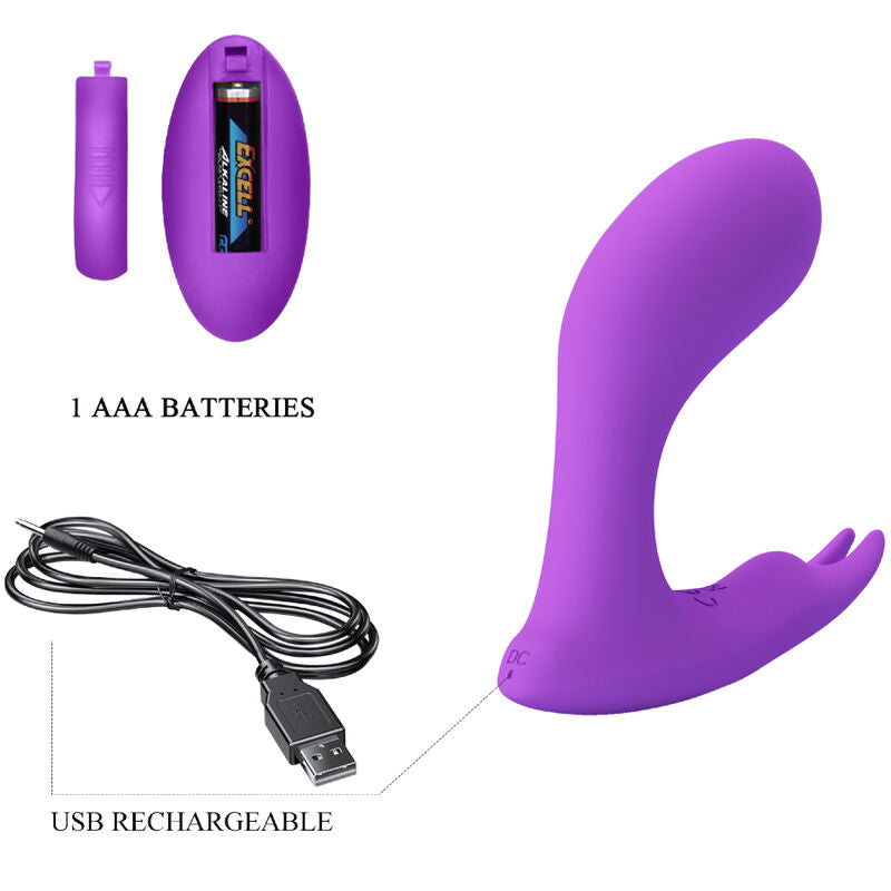 PRETTY LOVE - IDABELLE VIBRATION & PULSATION FJERNBETJENING VIOLET