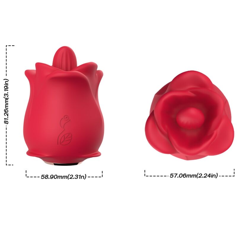 ARMONY - ROSE 10 MODES LICKING KLITORVIBRATOR RØD
