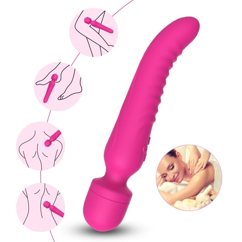ARMONY - MISSION MASSAGEAPPARAT & VIBRATOR VARMEFFEKT FUCHSIA